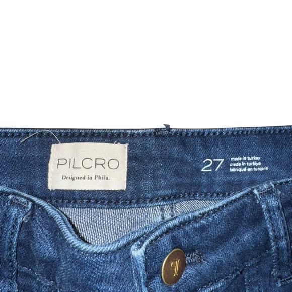 Anthropologie Pilcro Jeans Size 27x 30 Flare Dark wide leg trendy designer - Picture 6 of 7